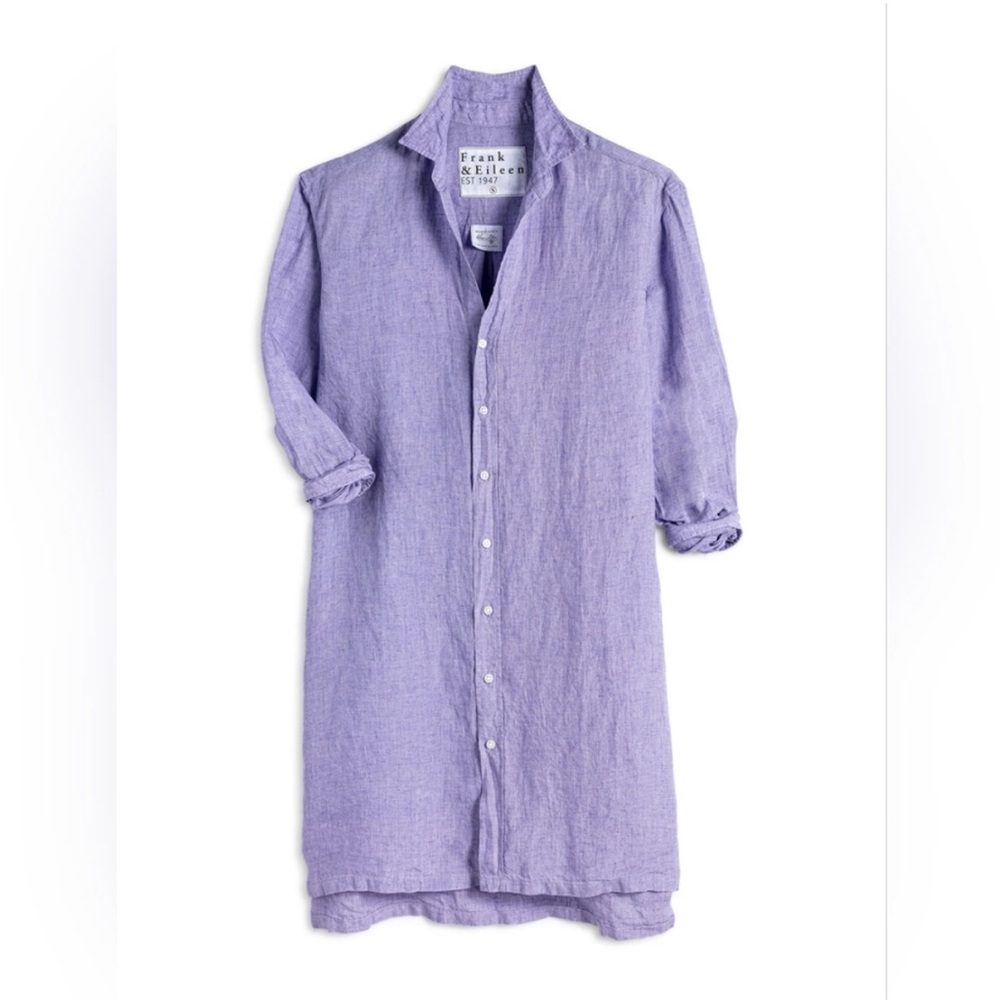 Frank & Eileen Light Lavender Button-Front Mini D… - image 3